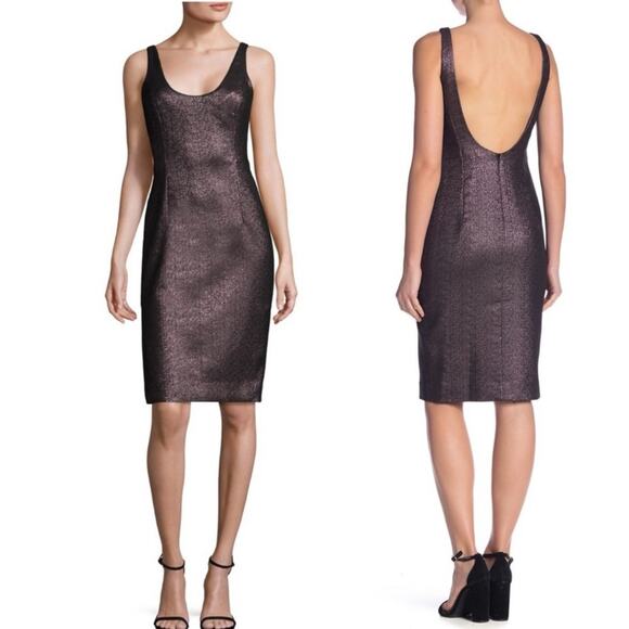 Milly Cora Sparkle Dress Holiday NYE Scoop Back Cocktail Whimsigoth Party Size 6 - Picture 2 of 15